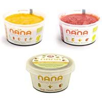 NANA - Pack de Frutas y Verduras - 3 Tarritos ecológicos frescos- 1 de cada variedad de 190 g (Sweetpot- Caribe y…